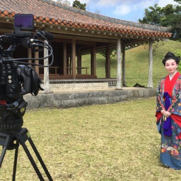 NHK「イッピン」撮影　識名園にて　